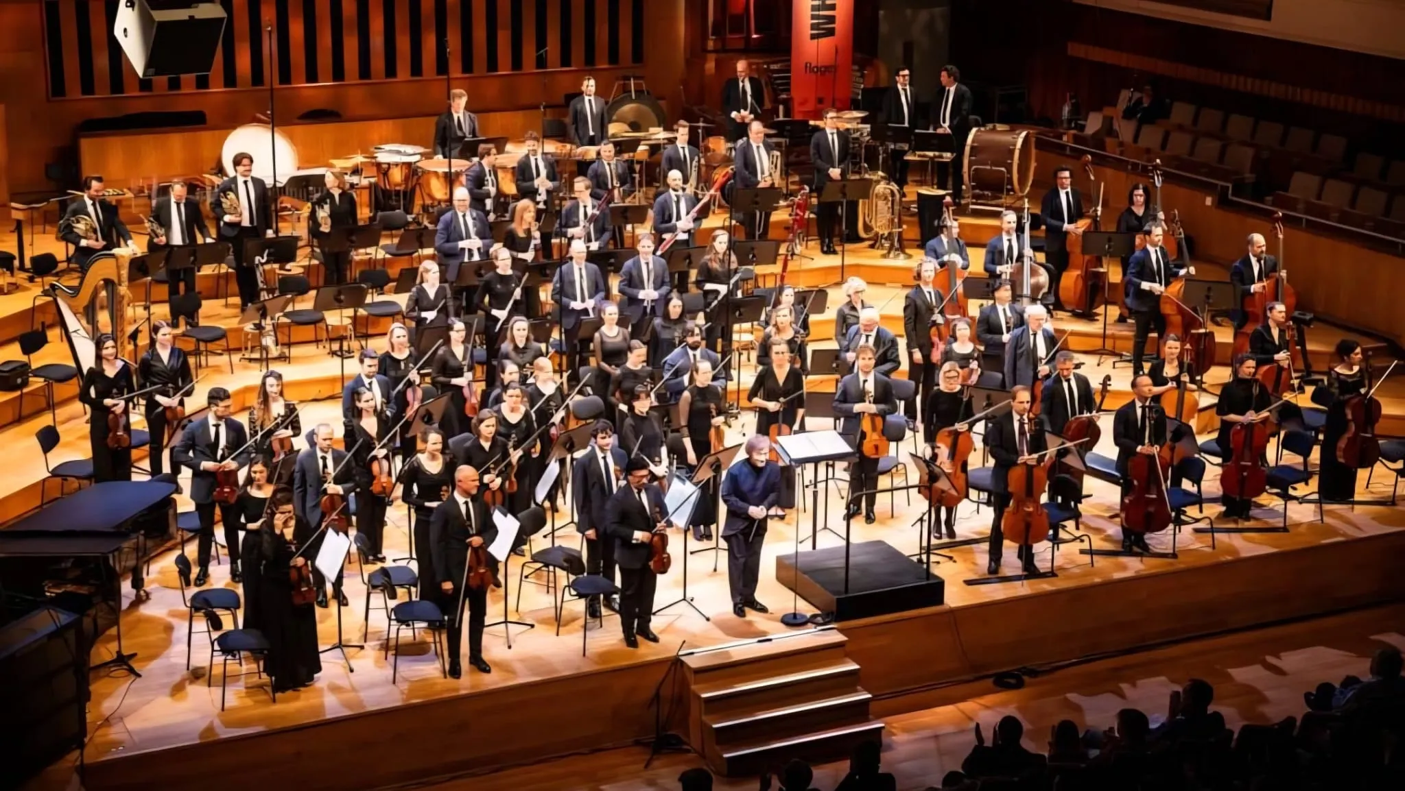 The Brussels Philharmonic on stage