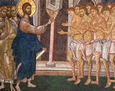A Byzantine fresco