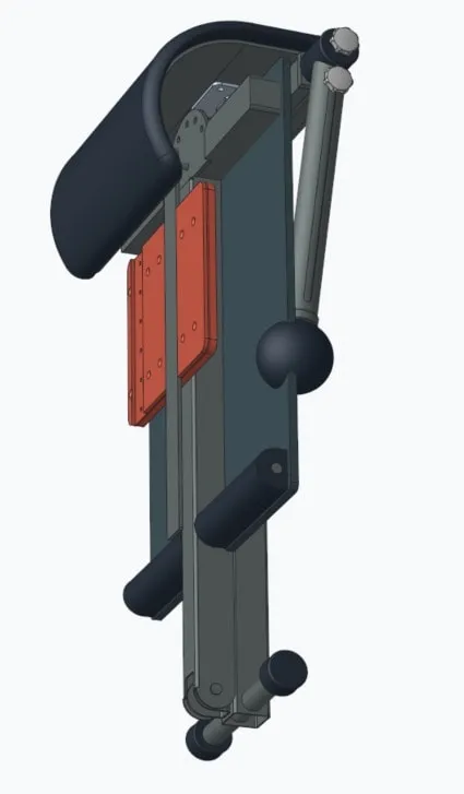 Trinity folded into its compact transport configuration