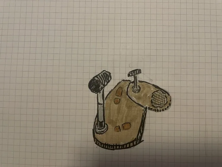 Hand-drawn design sketch 1