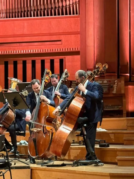 José playing a Trinity prototype with the orchestra 13