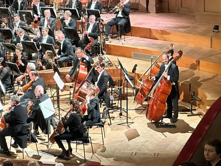 José playing a Trinity prototype with the orchestra 5